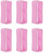 sourcing map 6 Stück Uhrenarmband Schlaufen befestigungsringe 18 mm Gummi Uhren halter Silikon für Uhrenarmband, Rosa
