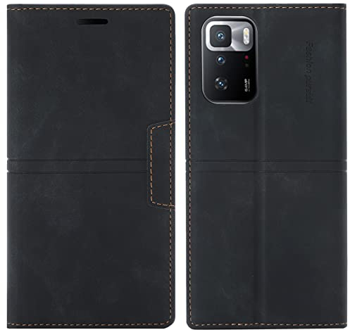 OKZone Kompatibel mit Xiaomi Poco F3/Redmi K40 5G/Redmi K40 Pro 5G/Mi 11i / Mi 11X / Mi 11X Pro 5G Hülle, Handyhülle Wallet PU Leder Magnet Klappbar Schutzhülle Handytasche Flip Case Cover (Schwarz)