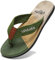 CELANDA Flip-On Zehentrenner Herren Flip Flops Badelatschen Strandschuhe Duschlatschen Freizeit Zehenstegpantolette Beach Sandalen,A Grün Gr.43