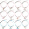 GWAWG 12 Stück Freundschaftsarmbänder für Mädchen, Kinder Schmuck Armbänder, Handgefertigte Geflochtene Armbänder für Geburtstagsfeierbevorzugungen