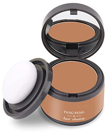 HIDRUO Youthcolor Hair Shading Powder, Hairline Powder Hair Root Dye, Waterproof Hair Shading Sponge Pen Hair Filler Powder for Cover Gray Hair Root (12#Orange)