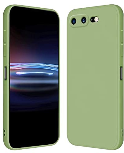 RankOne Custodia per iPhone 7 Plus/iPhone 8 Plus (5.5 Inches) Cover Morbida in Silicone TPU - Verde Matcha