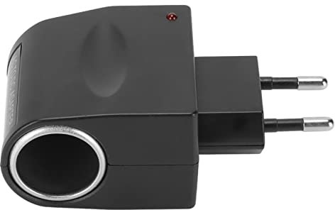 Convertidor de Encendedor de Cigarrillos de Coche de 240 V a 12 V, Adaptador de Corriente para Electrónica de Coche Pequeño (Enchufe de la UE)