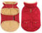 CITÉTOILE Wintermantel Hundemantel, Warme Winterjacken mit Fleece für Hunde,Hundejacke Hundekleidung Hundepullover Dog Coat mit Geschirr Loch für Chihuahua Dackel, Rot, S
