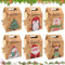 Lets Joy Geschenktüten Weihnachten, 24 Stück Weihnachtskraft Geschenktüten Kraftpapier, Weihnachtstüten Plätzchentüten, Große Kapazität Geschenktüten mit Weihnachtsanhänger und Seil