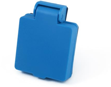 HOLZER / 6 Stück/Anbausteckdose/Einbausteckdose / IP44 / Blau/Deckel Selbstschliessend (Blau)