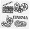 OSALADI 1 Satz Wandaufkleber Pvc-Kino-Wandaufkleber Wanddekoration FüR Theaterzimmer Kino-Popcorn-Wandaufkleber Heimdekoration Im Kino Hausbedarf Selbstklebende Kino-Aufkleber Kinoraumdekoration