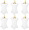 6 Stück Weiß Stehtisch Hussen Stehtische, Stehtischhusse für Ø 70-75 cm Stehtische und Bistrotische, Stretch-Tischdecke mit Fußtaschen für Hochzeit Geburtstagsfeier Bankett(70 cm, Weiß)