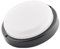 LumenTEC LED Kellerlampe Kellerleuchte, LED-Lampe IP54 Max rund 12W schwarz mit Sensor