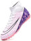 Donbest Boys Football Boots Cleats Kids Football Shoes Astro Turf Soccer Shoes Professional Spikes Football Competition Shoes,Pink,EU37