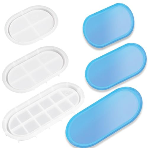 YRIHJIXQ 3pezzi vassoio silicone stampi colata stampi resina epossidica gesso cemento stampo per pallet