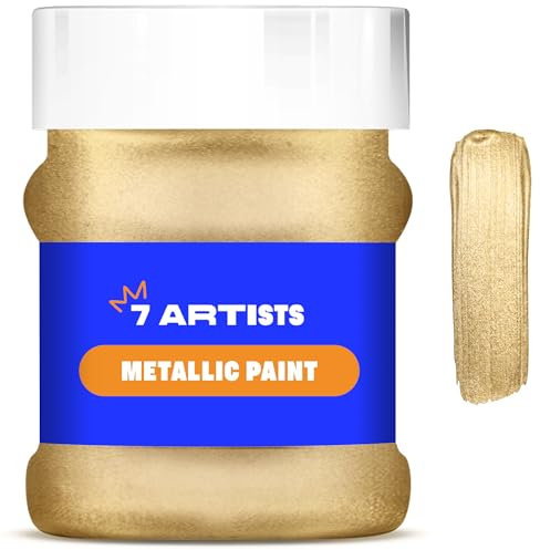7 Artists Metallic Acrylic Paint 230 ml Antique Copper Acrylic Paint | Acrylic Paints | Metallic Acrylic Paints | Gold Acrylic Paint Metallic | Paint Acrylic | Golden Acrylic Paints | Acrilic Paint