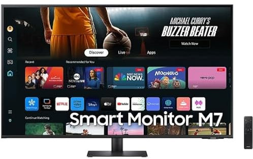 Samsung Smart Monitor M7 M70D Computer Monitor 109.2 Cm, W128899459 (Computer Monitor 109.2 Cm (43) 3840 X 2160 Pixels 4K Ultra HD LCD Black)