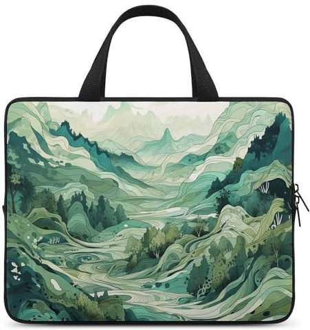 Laptophülle, 17 Zoll (43,2 cm), stoßfest, Kunststil, Muster, Laptophülle, Tragetasche