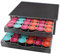 Zjyufy Support pour dosettes de café compatible avec Capsules Dolce Gusto, avec tiroir de rangement coulissant à 2 niveaux, organiseur pour 72 capsules, idéal pour bar à café et plan de travail