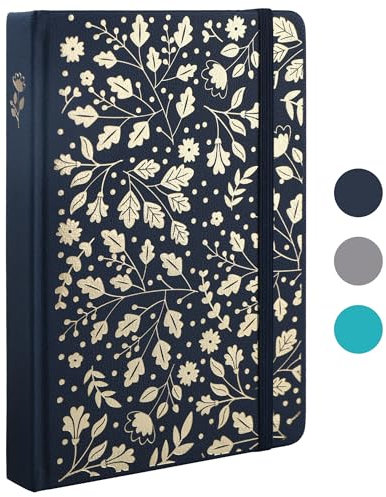 TIEFOSSI Bullet Dot Journal, Vintage-Notizbuch für Frauen und Männer, 160 g/m², 192 Premium-Seiten, A5 Hardcover-Notizbuch als Geschenk, für das tägliche Schreiben im Reisebüro