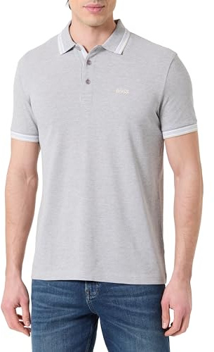 BOSS Men's Polo Shirt, Silver 043, L