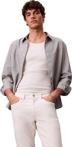 Calvin Klein Herren Jeans Slim Chalk White Jean Lv04rf751g