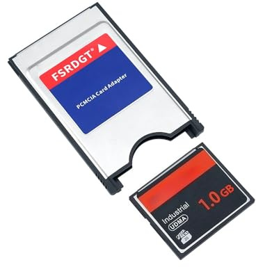 ANGXILETMS 1GB CF Memory Card with PC Card Adapter, UDMA High-Speed Camera CF Card