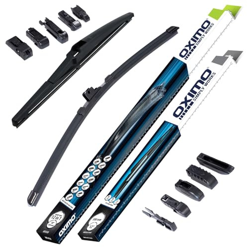 OXIMO Scheibenwischer für Toyota Yaris 3 III XP13 Fließheck ab 2011 | Front und Heckscheibenwischer, 2er Set Wischerblätter - vorne 700 mm, hinten 300 mm