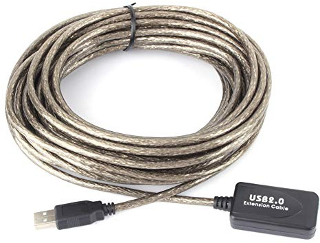 Greensen 10M Cable de Extensión USB 2.0 Activo, Cable Extensor de Alta Velocidad 480 Mbps con Refuerzo de Señal para PC Laptop Impresora sin Degradación de Señal