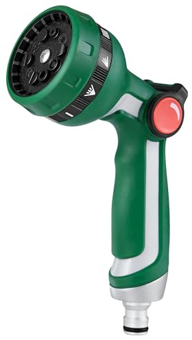 10 Pattern Hose Pipe Spray Gun,Garden Water Hose Sprayer, Thumb Flow Control, Garden Sprayer for Plants Lawn & Watering, Car Washing & Pets Bathing
