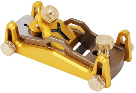 ZAICOLER Low Angle Block Plane, Aluminum Alloy Body Plane, Tool Steel with 12 Degree Base Angle for Fine Planing, Tenoning and Chamfering