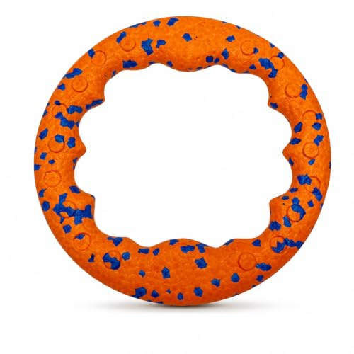 Wasserspielzeug Hund, Langlebiges Hundespielzeug, Weicher Frisbee Ring Für Große Hunde, Apportierspiel Mit Schwimmfähigkeit, Robustes Kauspielzeug Für Outdoor-Aktivitäten, Orange Farbe, Einzelstück