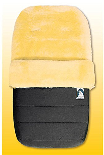 Eisbärchen 968 GR Großer Lammfellfußsack in grau