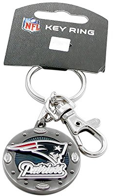 aminco NFL New England Patriots Impact Schlüsselanhänger, Silber, Einheitsgröße