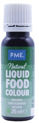 PME 100% Natural Food Colour Liquid - Moss Green (25ml)