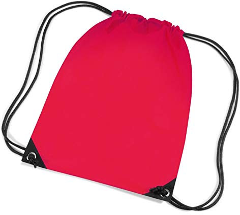 Shirtinstyle Sportbeutel, Gymnastikbeutel, Gymsac, Schuhbeutel mit Kordel, Farbe brightred