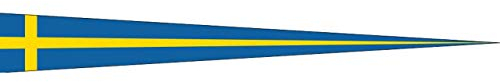 flaggenmeer® Wimpel Schweden 160 g/m² ca. 30 x 150 cm