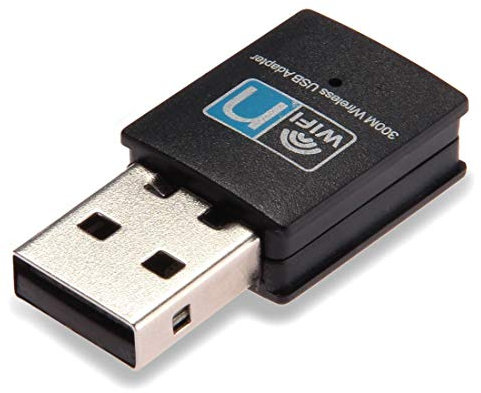300Mbps USB WiFi Adapter, LOTEKOO Wireless LAN Network Card Adapter WiFi Dongle for Desktop Laptop PC Windows 10 8 7 XP MAC OS (Plug-and-Play for Windows10)