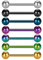 vcmart Zungenpiercing aus Chirurgenstahl Barbell Stablänge 16mm