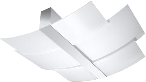 SOLLUX Steel Lighting LED-Glühbirne Designer-Lampenschirm Minimalistisch Einfache Installation Deckenleuchte Celia Chrom