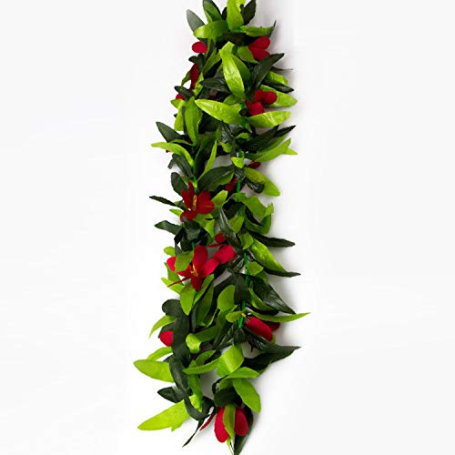 Gshy Hawaii Girlande, künstliche Blumen, Dekoration, Zubehör für Partys, Orchideen, Blätter, Girlande, Kostüm, Party, Dekoration, Blume, 120 cm, 1 Stück