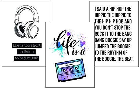 Close Up Musik Kunstdruck Set - 3 Mini-Poster - I Said A Hip Hop Mixtape - Premium Qualität 250 gr./m², matt - Hochformat 40 x 30 cm