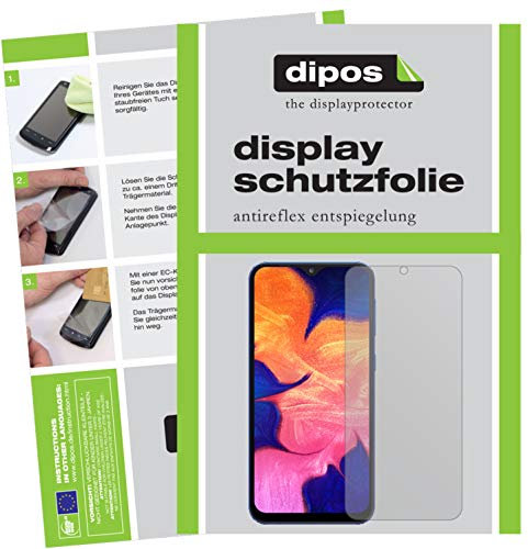 dipos I 2X Protection ecrán Mat Compatible avec Samsung Galaxy A10 Films de Protection d'écran