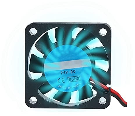 Tangxi 40x40x10mm 3D Printer Cooling Fan, DC 24V 7000RPM Super Quiet 4010 Fan for Makerbot, Arduino, Ender 3, RepRap i3, Creality CR-10 3D Printer