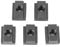T Nuts, 5 pcs Black Oxide Finish T Slot Nuts, M8/10 Threads T Sliding Nut, T Track Sliding Nut for Machine Tool Tables(M8)