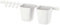 Ikea, Legierter Stahl, SUNNERSTA Schiene mit 4 Haken und 2 Behältern, Weiß