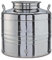 eacommerce Contenedor cubo de acero inoxidable para aceite con grifo y alfombrilla antideslizante de regalo (50 litros)