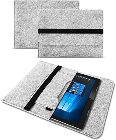 UC-Express Sleeve Tasche kompatibel mit Samsung Galaxy Tab S11 S10 S9 S8 Ultra Hülle Filz Schutzhülle Tablet Cover 14,6 Zoll Laptop Case, Farben:Hell Grau