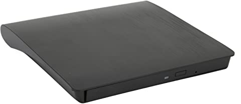 Annadue Externes DVD Laufwerksgehäuse, Slim USB 3.0 SATA Externes Optisches DVD Laufwerk, Tragbares 9,5mm DVD RW CD ROM DVD Laufwerksgehäuse für Laptop Notebook 9,5mm Disc Gehäuse(Schwarz)