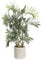 EGLO LIVING Kunstpflanze Tobetsu, künstliche Zimmerpflanze Palme im Topf, naturgetreue Wohnzimmer Deko Pflanze, Kunstpalme groß, grüner Kunststoff und brauner Paper Pulp