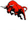 MACMRD Auto Aufkleber 17,7 * 15 cm Red of Bull Creative Car Sticker Aufkleber wasserdichte Aufkleber Dekoration