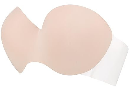 Bye Bra Glam BH, selbstklebender BH, nahtloser und rückenfreier BH, geformte und verdrahtete Körbchen, bis Cup H, beige/schwarz, beige, D