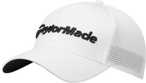 TaylorMade Unisex Evergreen Cage Cap 2024 Verschluss, weiß, L/XL