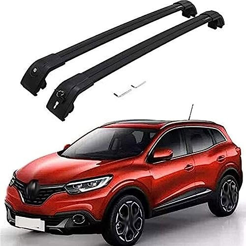Dachträger Auto Gepäckträger für Ren-Ault Kadjar 2015-2020, Aluminium Querträger Relingträger Dachgepäckträger Reisen und Camping Zubehör